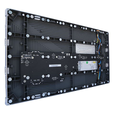 LED E Series cabinet angled