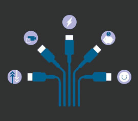 Explore the advantages of USB-C in this Sharp Infographic