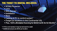 NEC DISPLAY’S ‘TICKET TO DIGITAL’ PROGRAM PAVES WAY FOR THEATERS TO MAKE CONVERSION TO DIGITAL